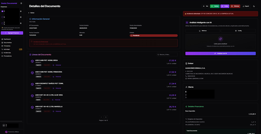 Exportación de datos contables